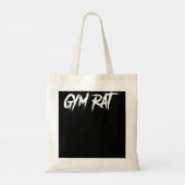 Tote Bag Gym Rat Cadeaux Hommes Vêtements Essentiels Hustle (Dos)
