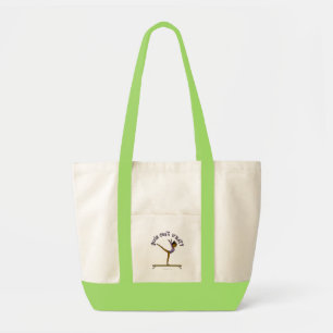 Tote Bag Gymnaste des femmes sombres à l'équilibre