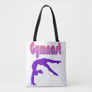 Tote Bag Gymnaste Tumbling Puissant Métallisé Violet