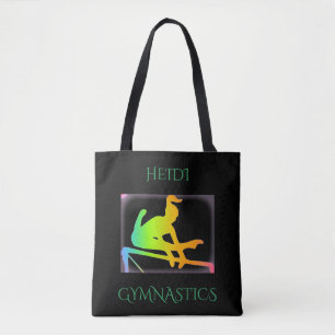 TOTE BAG GYMNASTIQUE FOURRE-TOUT AVEC LE NOM FAIT SUR