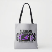 Tote Bag Gymnastique NOM Équipe acrobatique Gymnaste à ress (Devant)