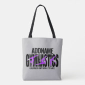 Tote Bag Gymnastique NOM Équipe acrobatique Gymnaste à ress (Dos)