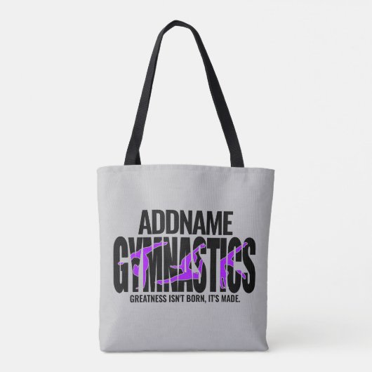 Tote Bag Gymnastique NOM Équipe acrobatique Gymnaste à ress (Dos)