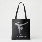 Tote Bag Gymnastique Parties scintillant argent Personnalis (Devant)