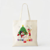 Tote Bag Gymnastique rythmique Célébration de Noël (Devant)