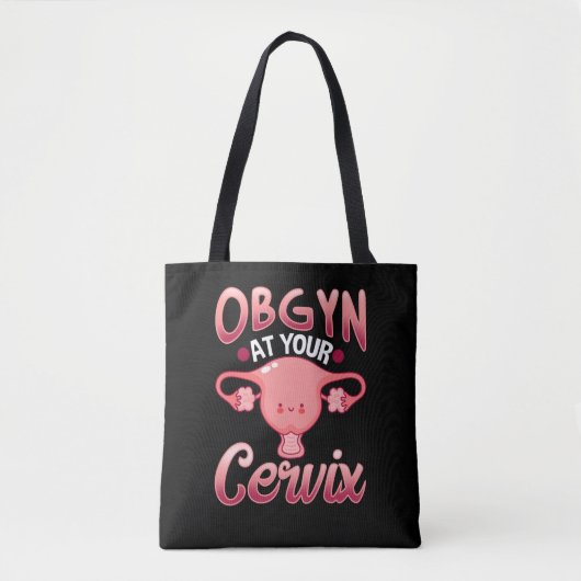 Tote Bag Gynécologue obstétricien du Cube Cervix OBGYN (Devant)
