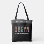 Tote Bag Gynécologue obstétricien OBGYN personnalisé (Dos)