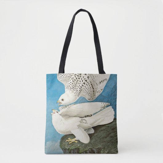 Tote Bag Gyrfalcons, alias Gerfalcons par John James Audubo (Devant)