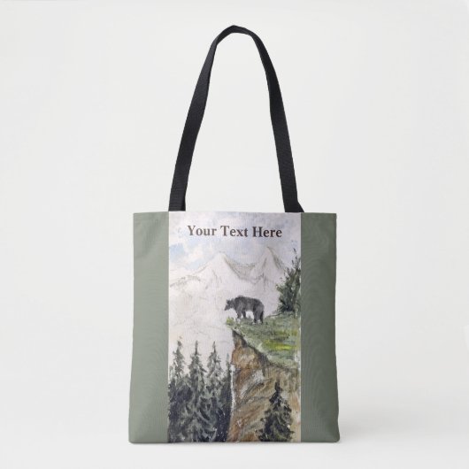 Tote Bag H. Bullock Webster - Bear on Cliff (Devant)