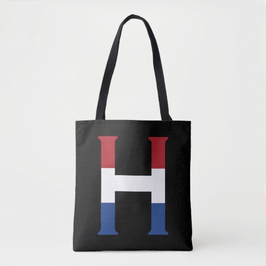Tote Bag H Monogramme superposé sur l'indicateur NLD sur l' (Devant)