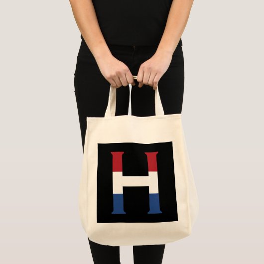 Tote Bag H Monogramme superposé sur l'indicateur NLD sur le (Devant (produit))