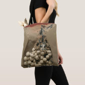 Tote Bag Hachure d'oeufs de tortue de bébé (De près)