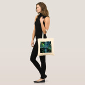 Tote Bag Hacker’s Lair - Neon Green et Blue (Devant (modèle))