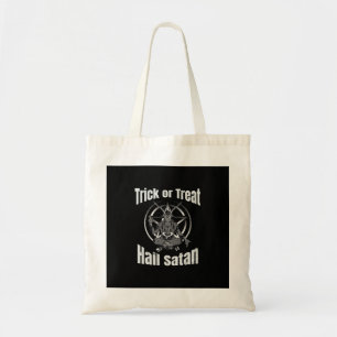 Tote Bag Hail Satan Pentagram Goat Halloween