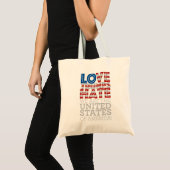 Tote Bag Haine Fourre-tout d'atouts d'amour (Devant (produit))