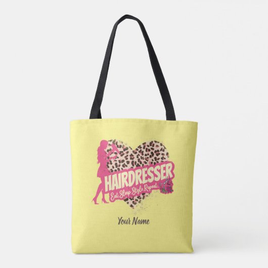 Tote Bag Hairtraver leopard Hair Hustler Hairstylist (Dos)
