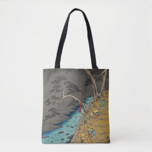 Tote Bag Hakone, Japon : Copie vintage de bois de graveur