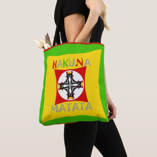 Tote Bag Hakuna Matata Conception personnalisée (De près)