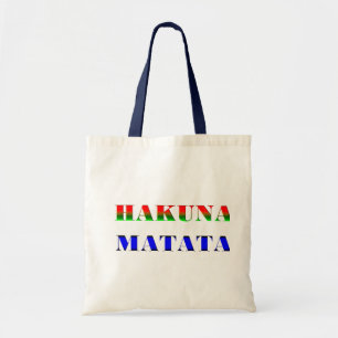 Tote Bag Hakuna Matata/expression africaine pour le cadeau