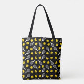 Tote Bag Half Tennis Ball Raquettes Motif actif (Dos)