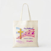 Tote Bag HALLELUJAH CHRIST IS RISEN Custom Christian Easter (Devant)