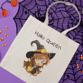 Tote Bag Hallo Queen Cute Witch | Halloween