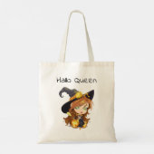 Tote Bag Hallo Queen Cute Witch | Halloween (Dos)