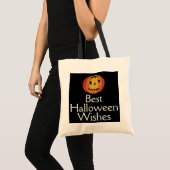 Tote Bag Halloween à l'ancienne, Citrouille (jack-o'-lanter (Devant (produit))