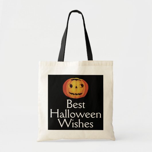 Tote Bag Halloween à l'ancienne, Citrouille (jack-o'-lanter (Devant)