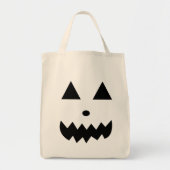 Tote Bag Halloween à visage Citrouille mignon (Devant)