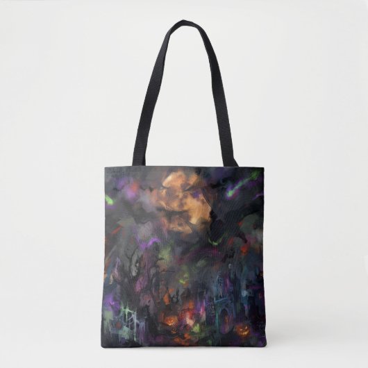Tote Bag Halloween Abstrait (Devant)