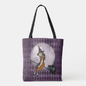Tote Bag Halloween Alice au pays des merveilles Cheshire Ca (Dos)