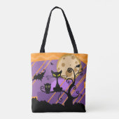 Tote Bag Halloween amusant et Éffrayant (Dos)
