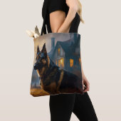 Tote Bag Halloween berger allemand effroi (De près)