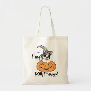Tote Bag Halloween Boston Terrier