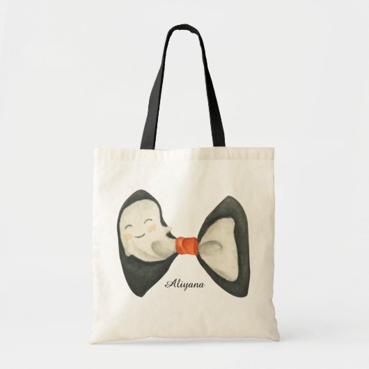 Tote Bag Halloween Bow Cute Boo Ghost (Devant)