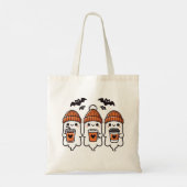 Tote Bag Halloween café mignon Fantômes (Dos)