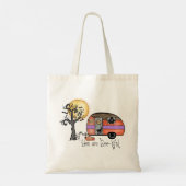 Tote Bag Halloween Camping | Vous êtes indigne (Dos)