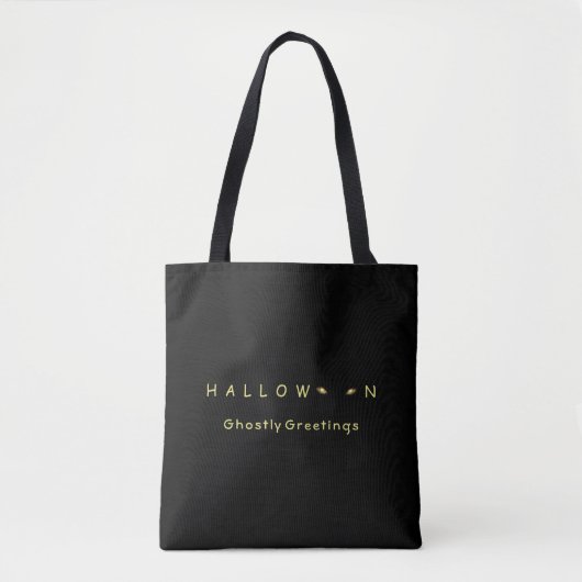 Tote Bag Halloween Cat Eyes (Devant)