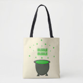 Tote Bag Halloween Cauldron et Bubbling Green Brew (Devant)