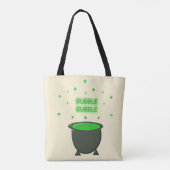 Tote Bag Halloween Cauldron et Bubbling Green Brew (Dos)