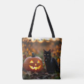 Tote Bag Halloween. Chat (Dos)