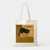 Tote Bag Halloween chats et Citrouilles (Dos)