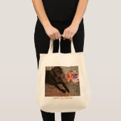 Tote Bag Halloween Chocolate Labrador Chien avec dent douce (Devant (produit))