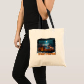 TOTE BAG HALLOWEEN CITROUILLE ÉFFRAYANT (Devant (produit))
