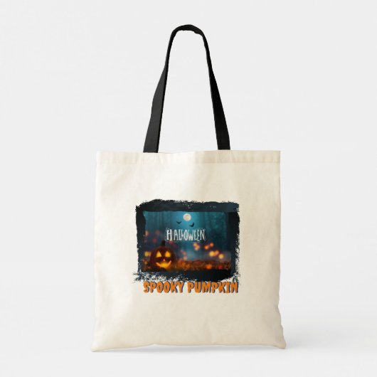 TOTE BAG HALLOWEEN CITROUILLE ÉFFRAYANT (Dos)