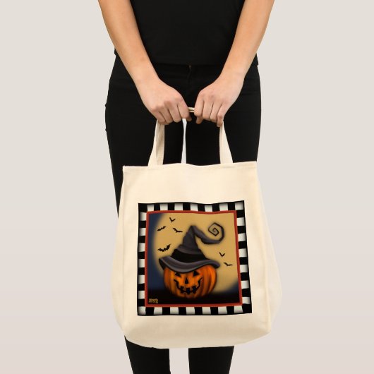 Tote Bag Halloween Citrouille Éffrayant Inspirivité (Devant (produit))