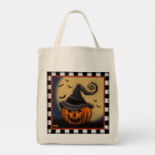 Tote Bag Halloween Citrouille Éffrayant Inspirivité (Dos)