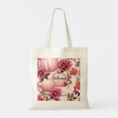 Tote Bag Halloween Citrouille rose survivant (Dos)