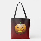 Tote Bag Halloween Citrouille Trick ou traitement (Dos)